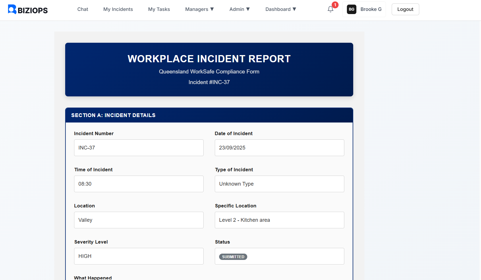 Incident Reporting